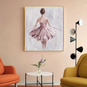 Hand Oil Pianting Ballerina fine art Dancer Handmade oil painting on Canvas female Ballet Artist Wall Art Living Room Bedroom Home Decor (style: 05, size: 60X90cm)