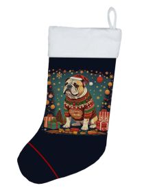 English Bulldog Christmas Christmas Stocking Fireplace Hanging Stockings Christmas Season Party Decor Family Holiday Decorations (Default: Default)